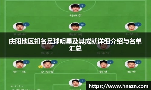 庆阳地区知名足球明星及其成就详细介绍与名单汇总